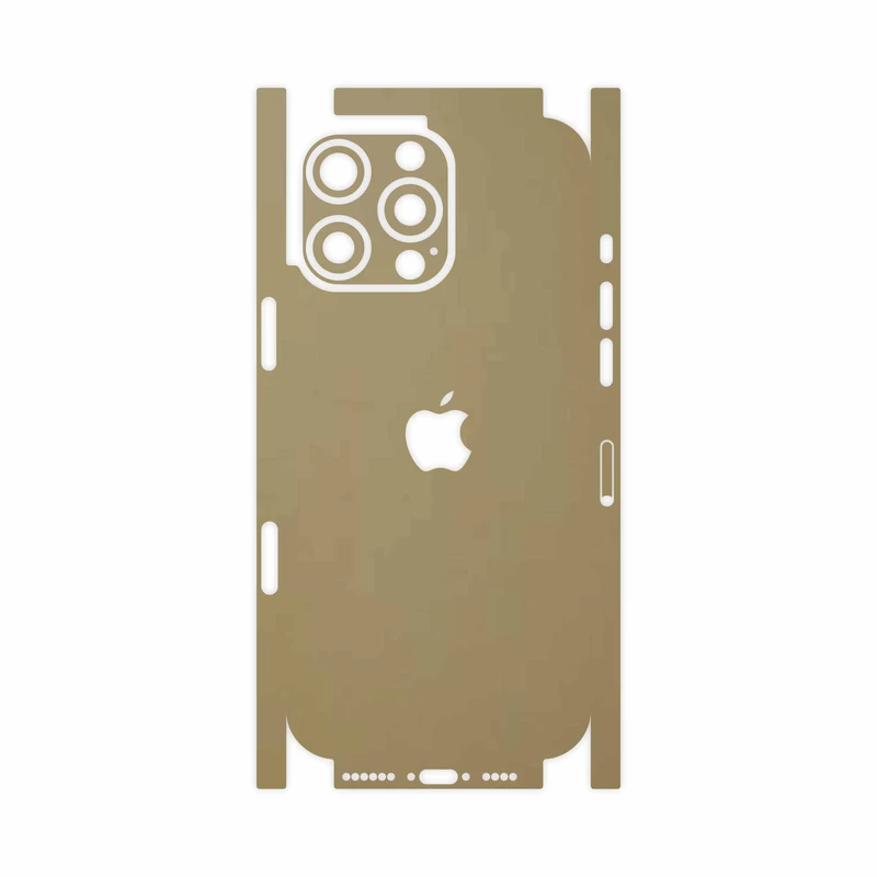 برچسب پوششی ماهوت مدل Matte-Gold-FullSkin مناسب برای گوشی موبایل اپل iPhone 16 Pro Max