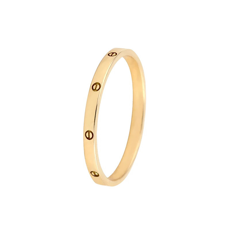 انگشتر طلا 18 عیار زنانه با طرح کارتیه لاو زر پایتخت مدل ZP20 سایز 53