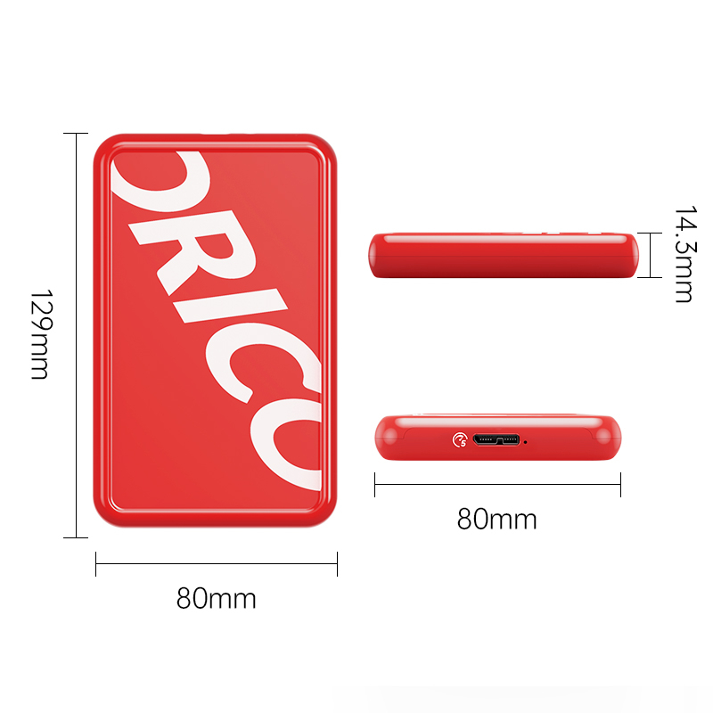 باکس SSD قابل حمل USB3.0 اوریکو مدل CP25U3