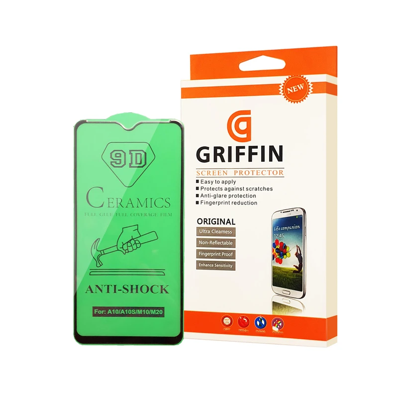محافظ صفحه نمایش سرامیکی گریفین مدل FLCRG GN pl مناسب برای گوشی موبایل سامسونگ Galaxy A10s