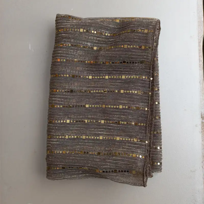 شال زنانه مدل مجلسی مهمانی حریر کش شاین دار