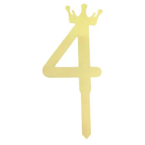 تاپر کیک هانستو مدل عدد 4 کد TPN04