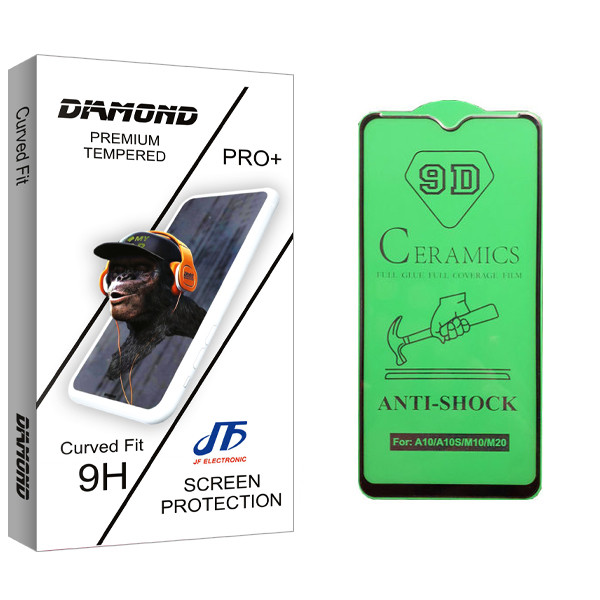 محافظ صفحه نمایش سرامیکی جی اف مدل Diamond glass مناسب برای گوشی موبایل سامسونگ Galaxy A10