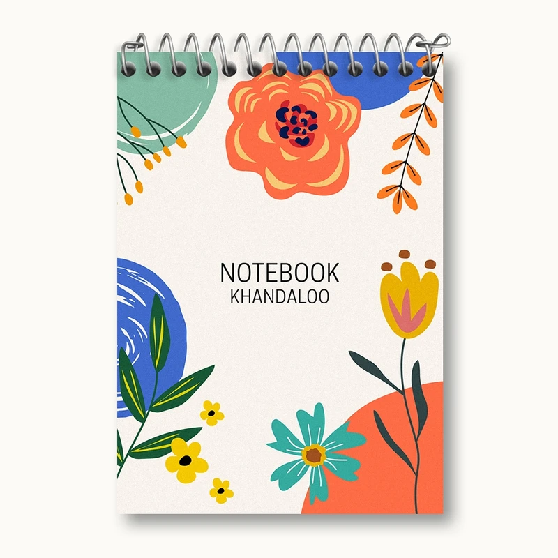 دفتر یادداشت 50 برگ خندالو مدل مینیمال گل کد N1332