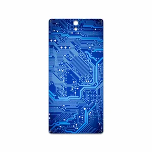 MAHOOT Blue Printed Circuit Board Cover Sticker for Sony Xperia C5