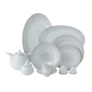 سرویس غذاخوری 108 پارچه 12 نفر چینی زرین ایران مدل شهرزاد نیوان درجه عالی