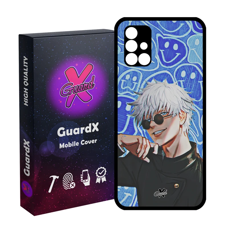 کاور گارد ایکس طرح ساتورو گوجو انیمه مدل Glass10552 مناسب برای گوشی موبایل سامسونگ Galaxy A51 5G