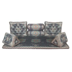 نقد و بررسی ست 7 تکه پشتی ترمه طرح شاه نشین مدل کیمیا توسط خریداران