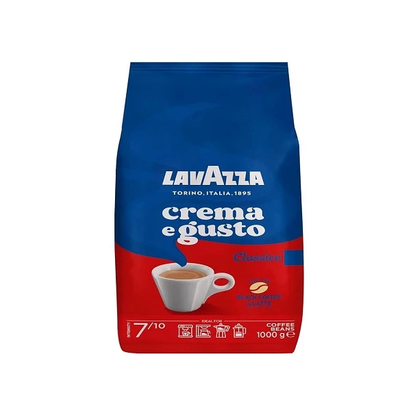 قهوه دانه creama e gusto لاوازا - 1 کیلوگرم
