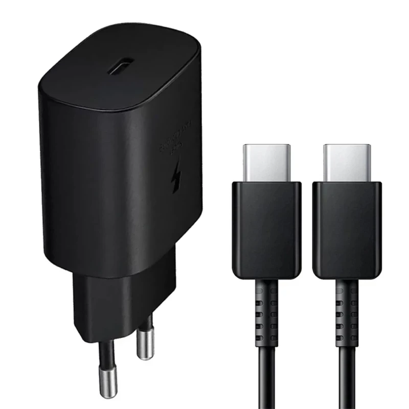 شارژر دیواری 25 وات کوکلاسیک مدل Galaxy - A52 به همراه کابل تبدیل USB-C