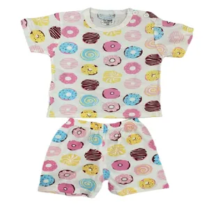 ست تی شرت و شلوارک دخترانه مدل y73