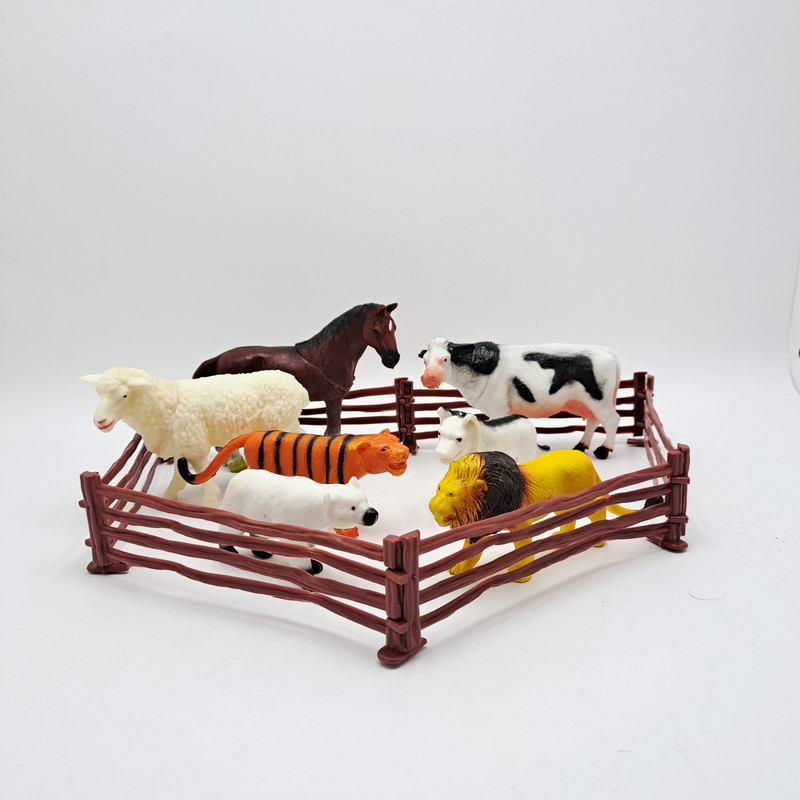 فیگور مدل بازی حیوانات مجموعه هفت عددی