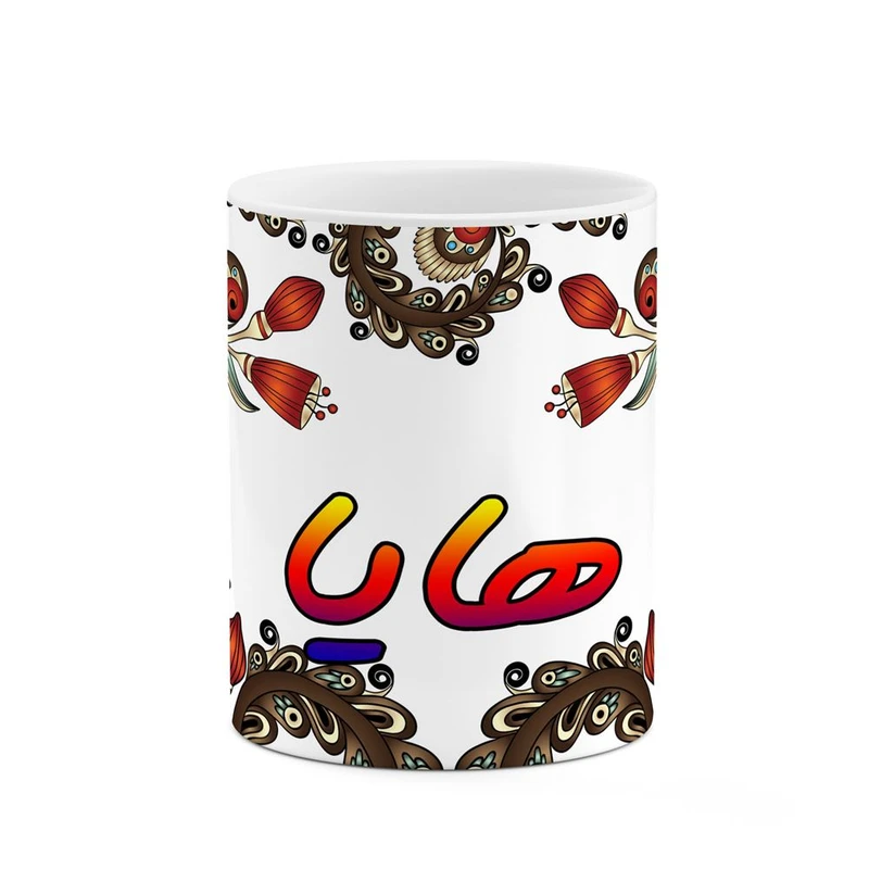 ماگ کاکتی مدل اسم هایا طرح سنتی گل و بته کد mgh48226