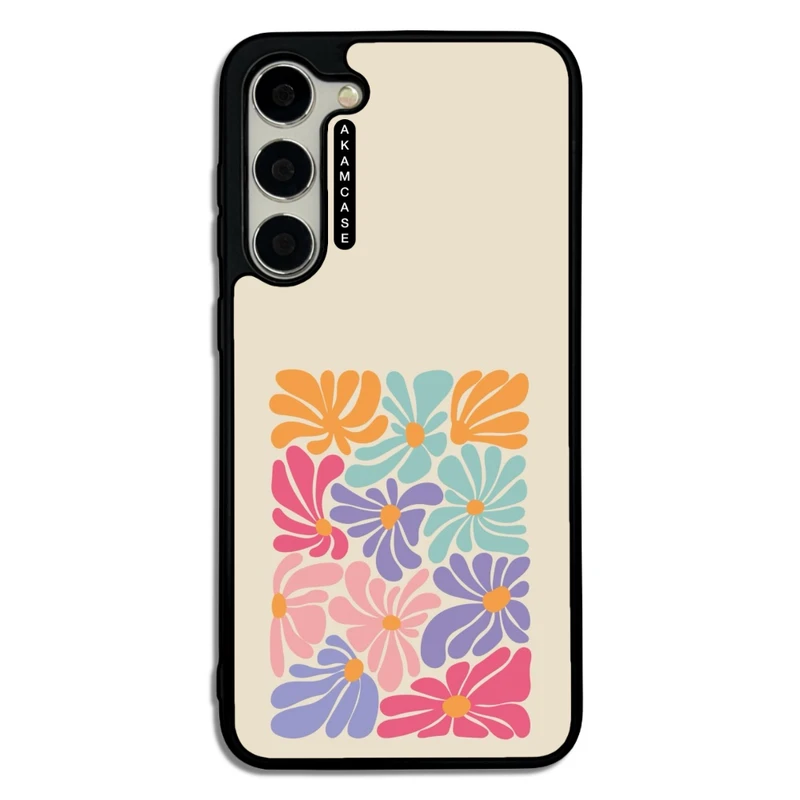 کاور آکام مدل AMC-WSGS23P-FLOWERS-18 مناسب برای گوشی موبایل سامسونگ Galaxy S23 Plus