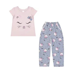 ست تی شرت و شلوار دخترانه ناربن مدل 1521405-84