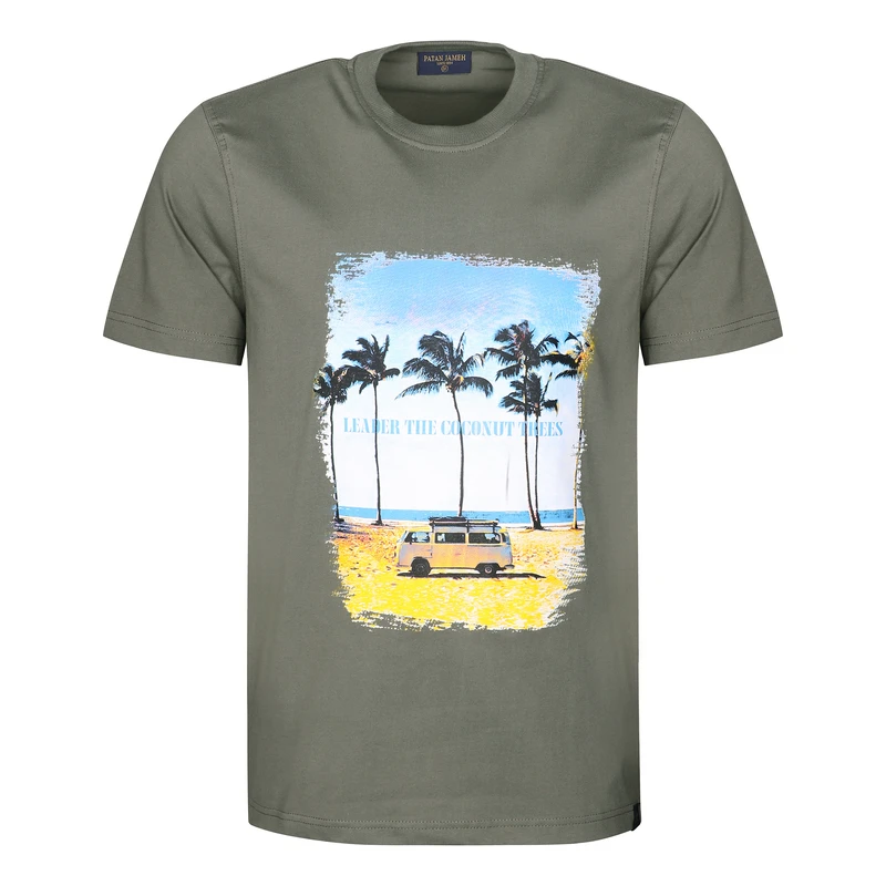 تی شرت آستین کوتاه مردانه پاتن جامه مدل چاپدار M5157