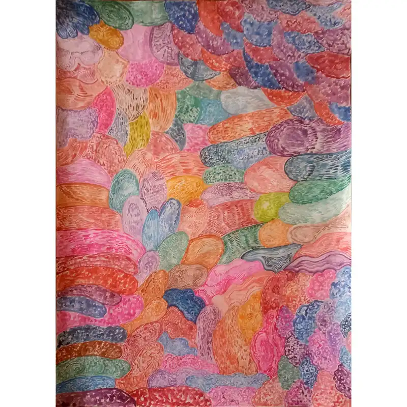 نقاشی مدل آبرنگ انتزاعی کد 421