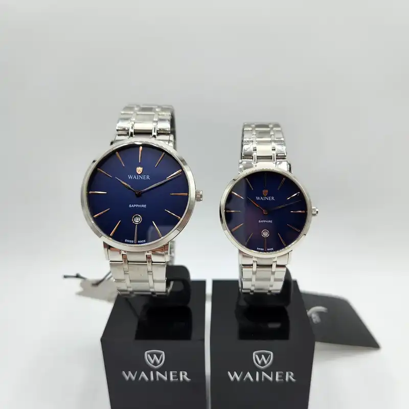 ست ساعت مچی عقربه ای زنانه و مردانه واینر مدل WA.11082-C,WA.11099-C