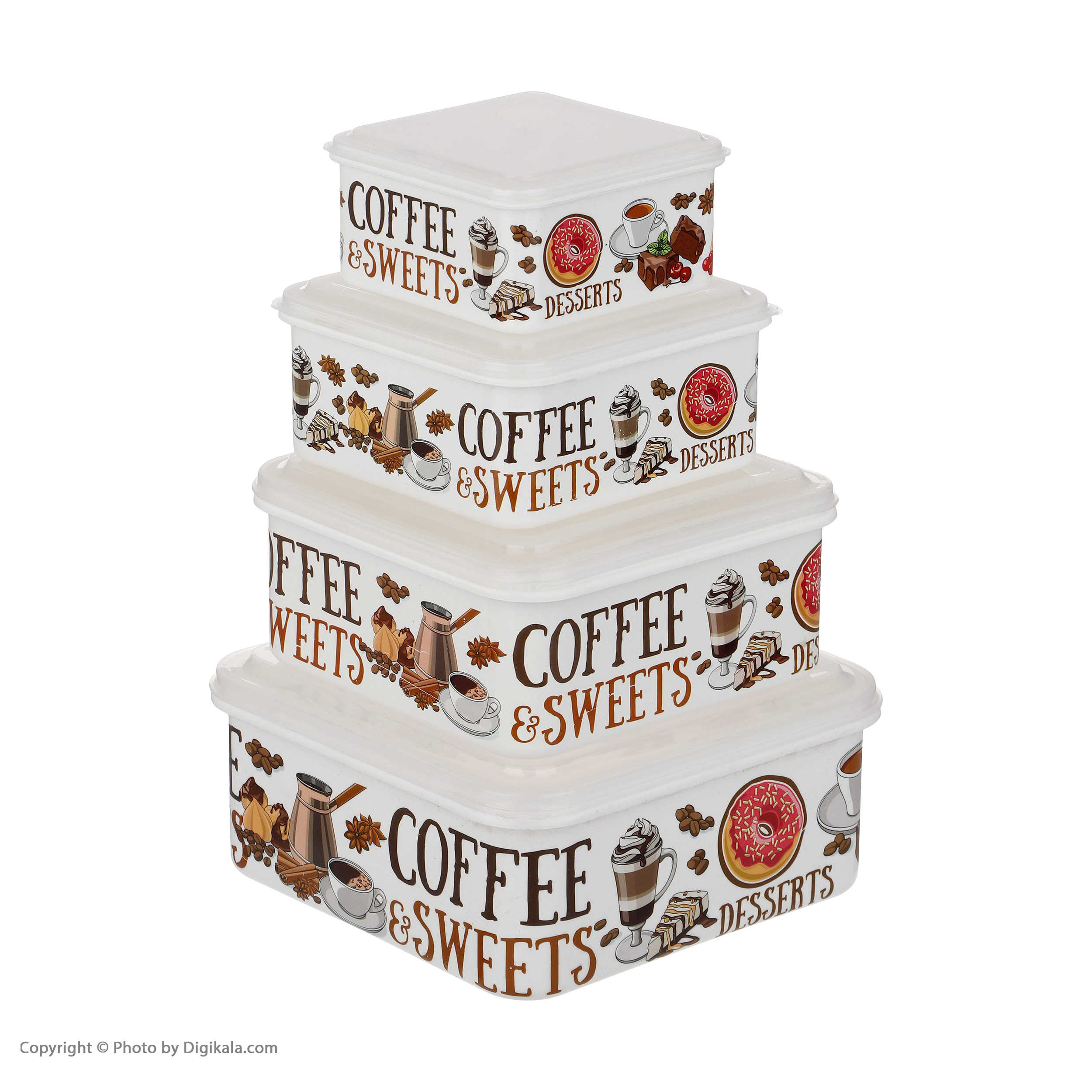 ظرف نگهدارنده فرش کیپس مدل 001 مجموعه 4 عددی