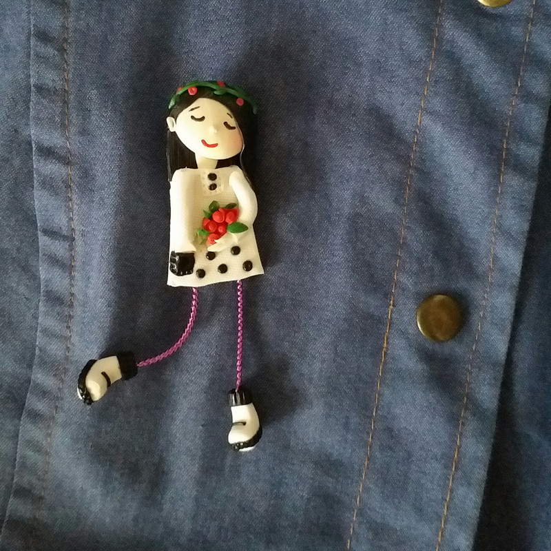 گل سینه دخترانه مدل عروس گل فروش SS107