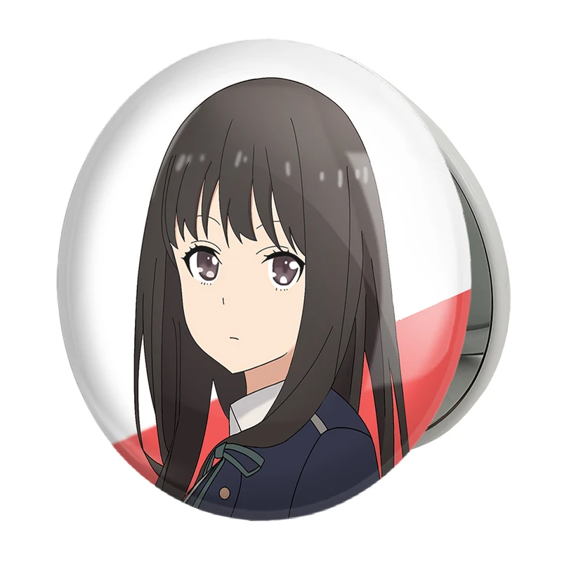 آینه جیبی خندالو طرح تاکینا انیمه لیکوریس ریکویل Lycoris Recoil مدل تاشو کد 23082 