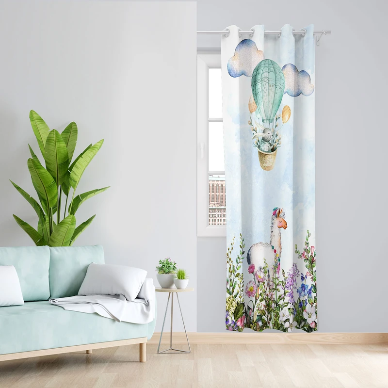  پرده مدل هازان پانچی کد 1890 سایز 140x200 سانتی متر