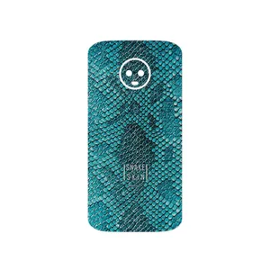 MAHOOT Blue Snake Skin Cover Sticker for Motorola Moto G6
