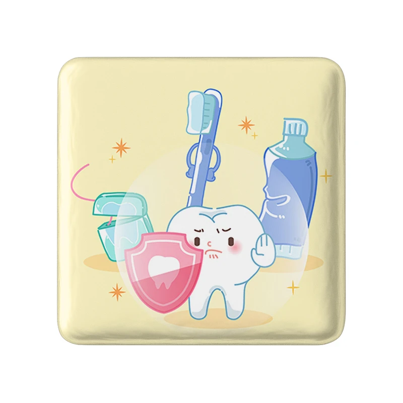 مگنت خندالو طرح دندان و دندان پزشکی کودکانه مدل مربعی کد 36712