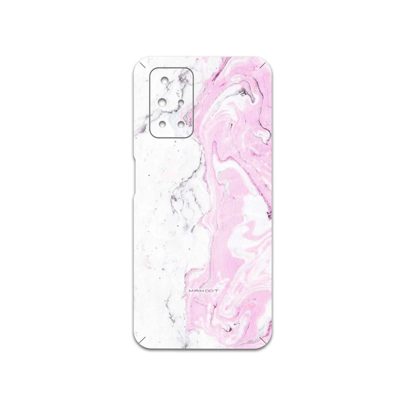 برچسب پوششی ماهوت مدل Blanco-Pink-Marble مناسب برای گوشی موبایل شیائومی Redmi 10 Prime