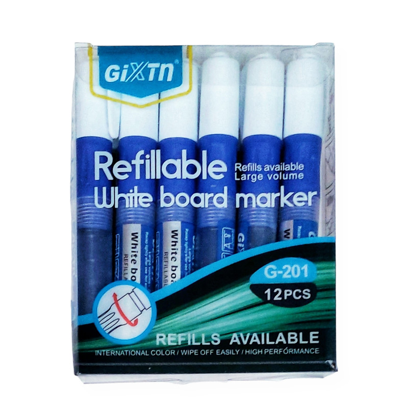 ماژیک وایت برد جیکسن مدل یدک خور بسته 12 عددی