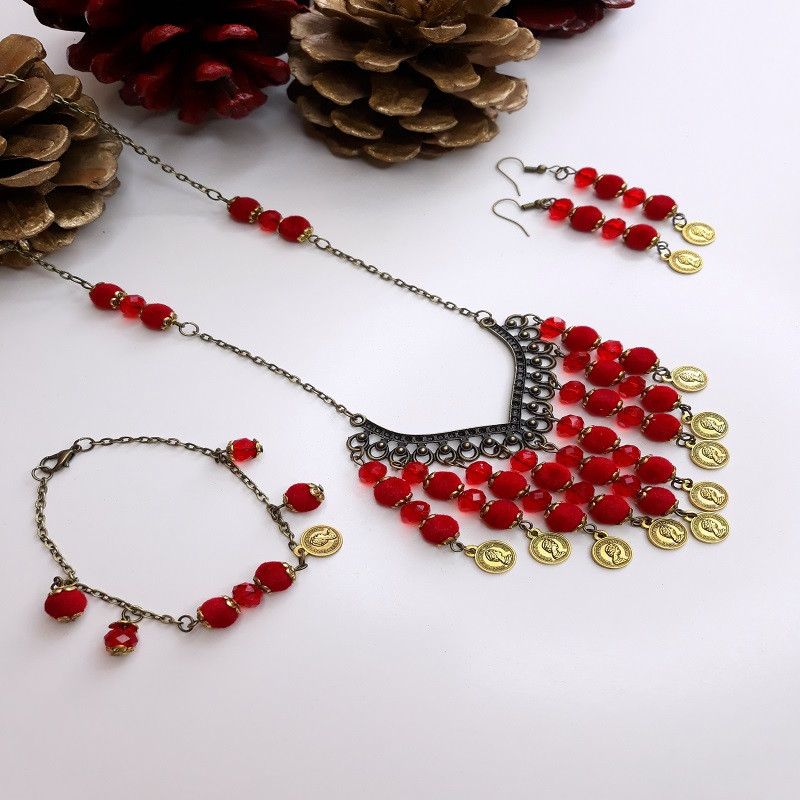 نیم ست زنانه مدل سنتی یلدایی