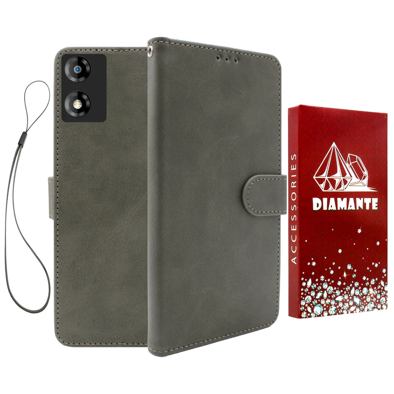  کیف کلاسوری دیامانته مدل Chanta Rd مناسب برای گوشی موبایل موتورولا Mote E13 به همراه بندآویز