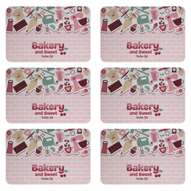 زیربشقابی طرح آشپزخانه کد 8212 بسته 6 عددی زیربشقابی طرح آشپزخانه کد 8212 بسته 6 عددی