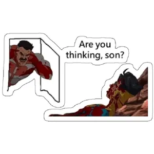 استیکر لپ تاپ مدل Funny INVINCIBLE Omni Man Supervillain