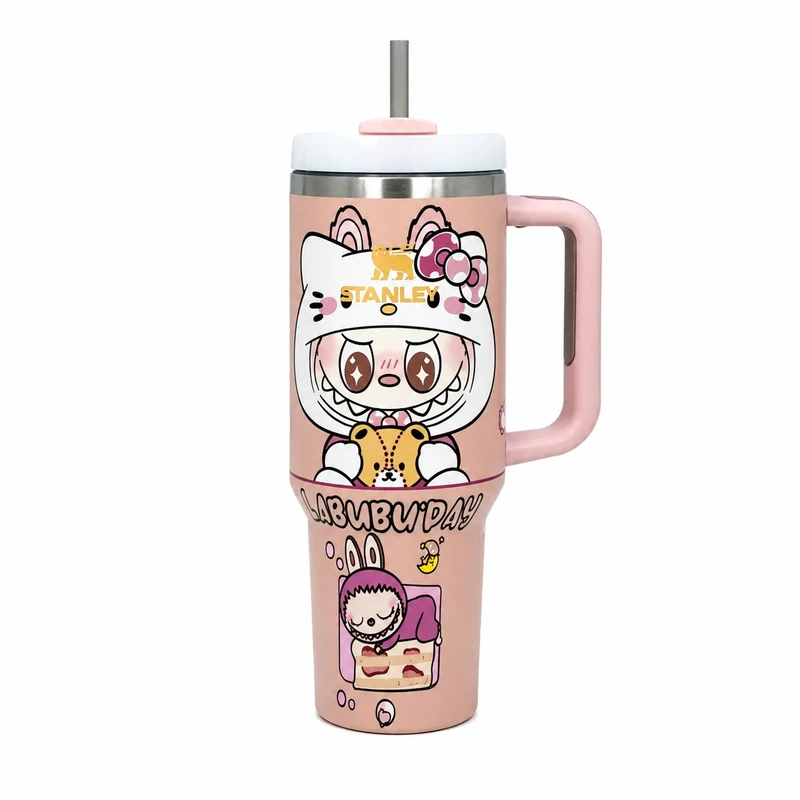 تراول ماگ مدل لبوبو Hello Kitty حجم 1.18 لیتر