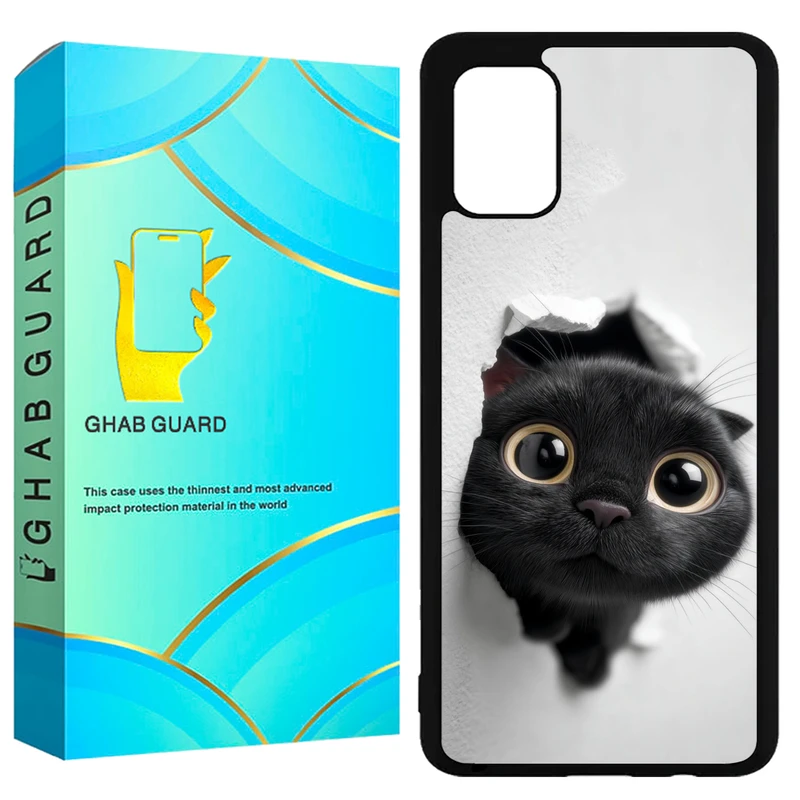 کاور قاب گارد طرح گربه مدل GCHPA51 مناسب برای گوشی موبایل سامسونگ  Galaxy A51 4G / A51 5G