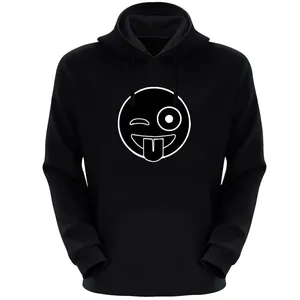 هودی زنانه مدل ایموجی S70 رنگ مشکی