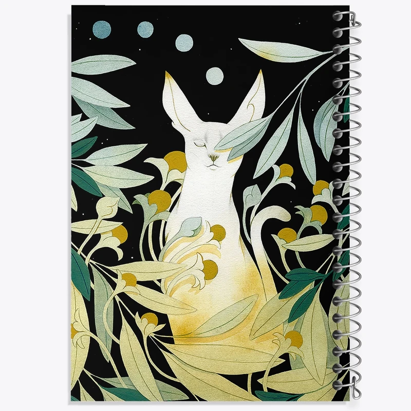 دفتر شطرنجی 50 برگ خندالو مدل گربه  کد F148