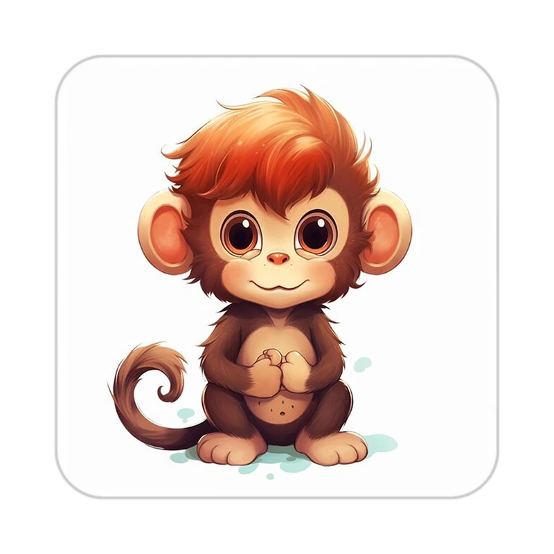 زیر لیوانی کاکتی طرح حیوانات کارتونی مدل mp28244