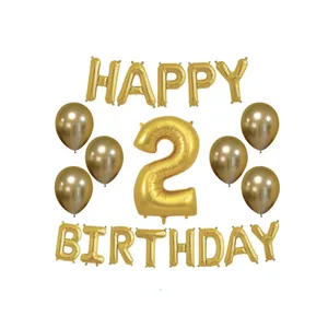 پک بادکنک آرایی پارتی لند تهران مدل happy birthday کد 3101 مجموعه 20 عددی