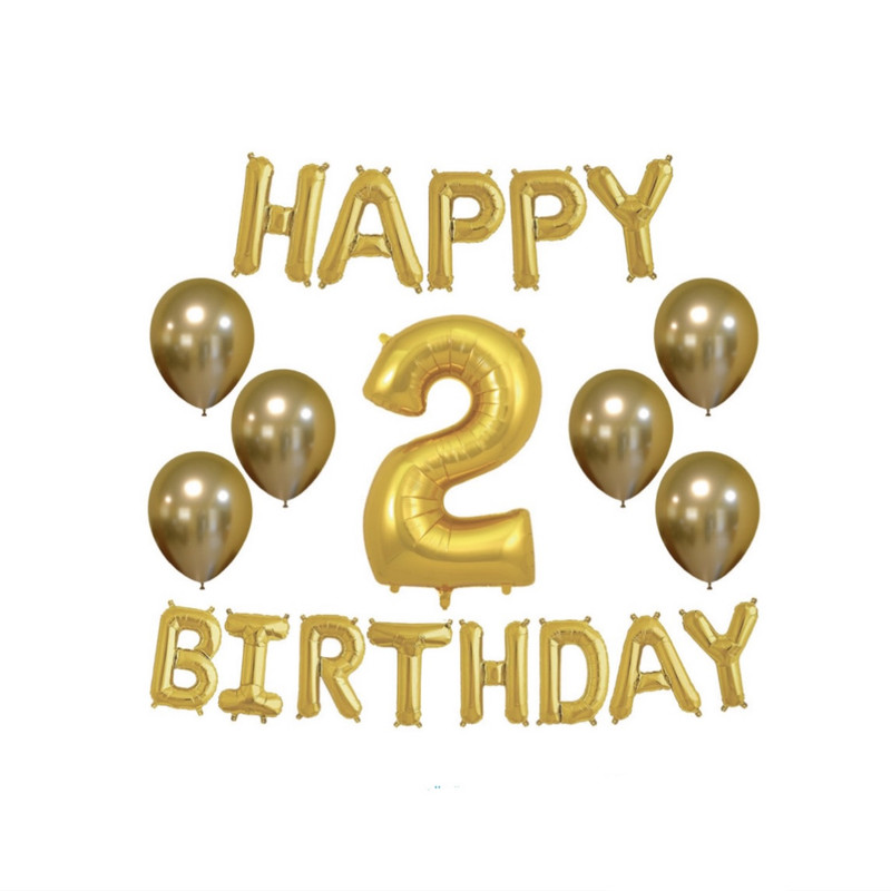 پک بادکنک آرایی پارتی لند تهران مدل happy birthday کد 3101 مجموعه 20 عددی