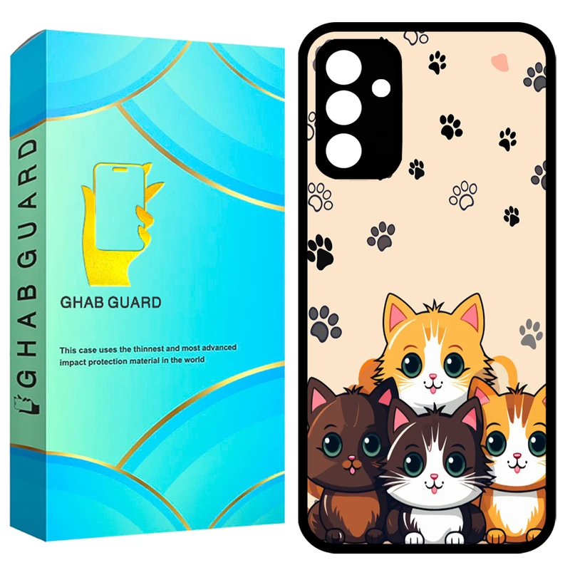  کاور قاب گارد طرح گربه مدل GCHPA34 مناسب برای گوشی موبایل سامسونگ Galaxy A34 5G 