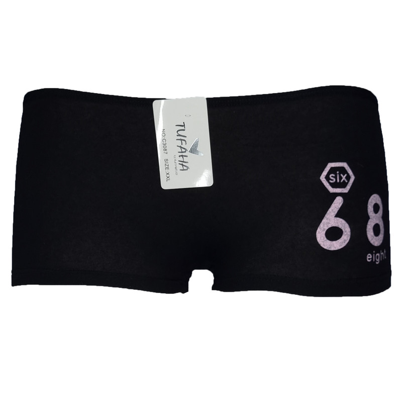 شورت زنانه مدل نیم پا توفا طرح 68 کد 1802