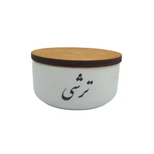 بانکه سفالی مدل تکست طرح ترشی