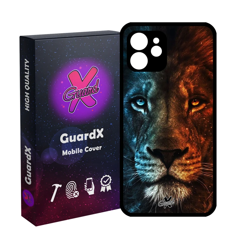 کاور گارد ایکس طرح شیر مدل Glass10634 مناسب برای گوشی موبایل اپل iPhone 12
