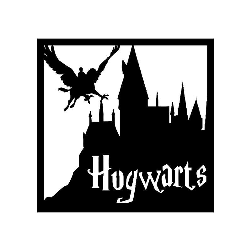 استیکر ناویا طرح hogwarts مدل چوبی