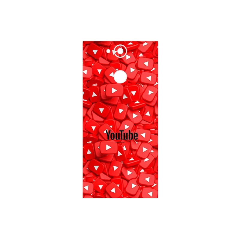 برچسب پوششی ماهوت مدل Youtube مناسب برای گوشی موبایل سونی Xperia XA2