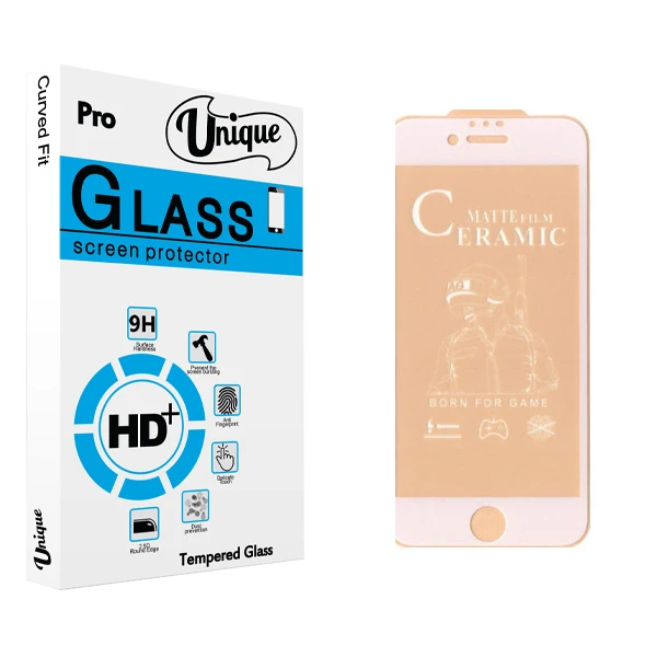 محافظ صفحه نمایش سرامیکی  يونيک مدل +Clear مناسب برای گوشی موبایل اپل Iphone 6 / 6S / 7 / 8 / SE 2020