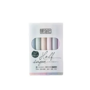 ماژیک علامت گذار مدل half sugar بسته 6 عددی