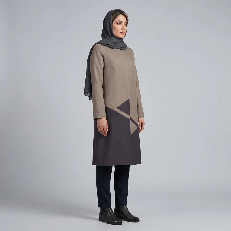 مانتو زنانه السانا مدل آرنوشا کد 216502